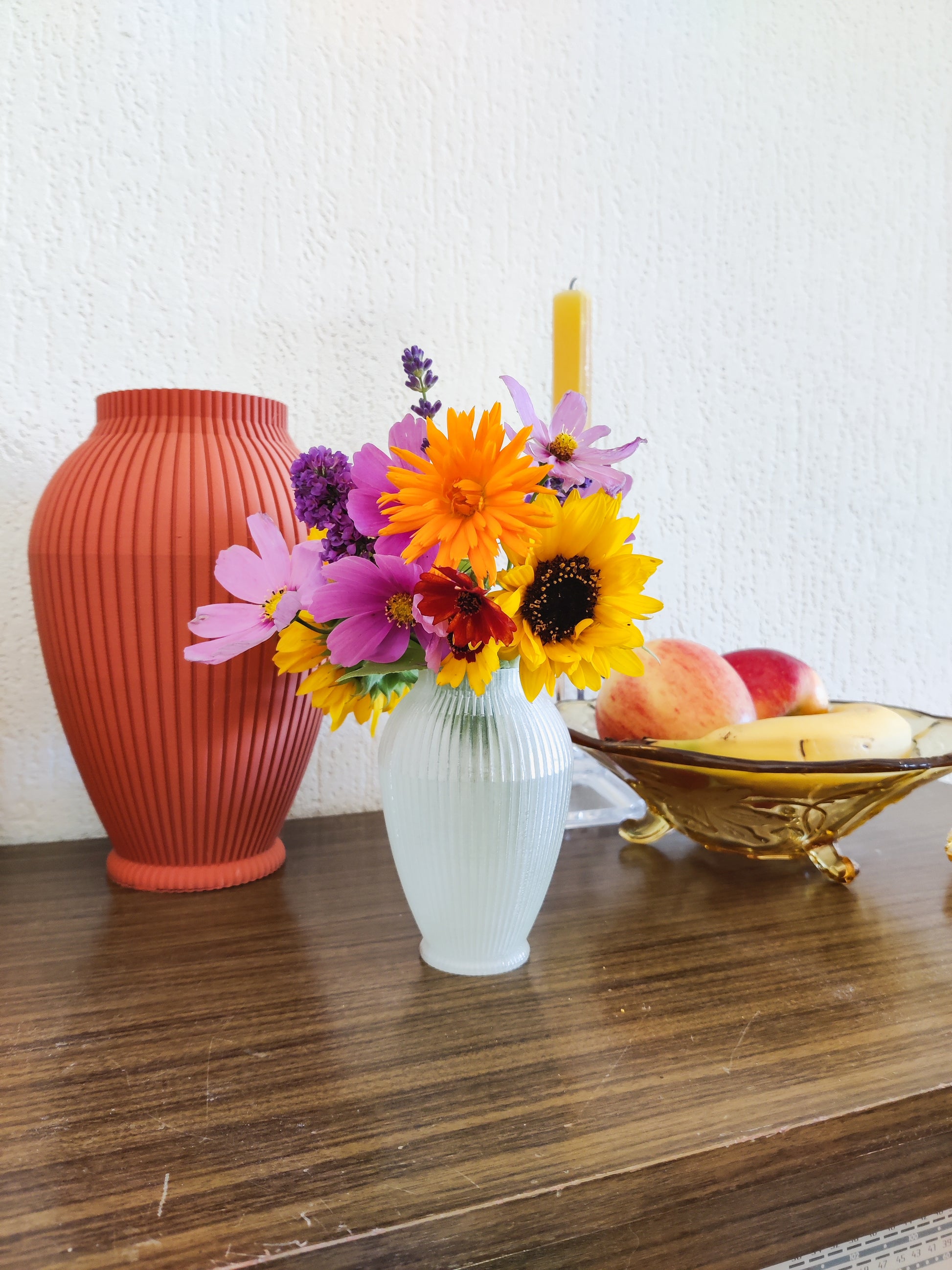 3D geprinte klassieke bloemenvaas