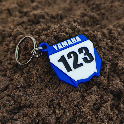 gepersonaliseerde Yamaha motocross sleutelhanger